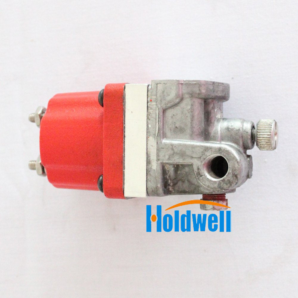 Holdwell Shutoff Stop Solenoid Valve 3018453 for Cummins NT855 Engine 24V Two Spade