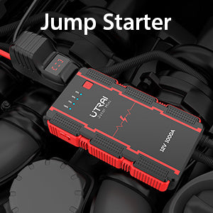 UTRAI Car Battery Starter, 1000A Peak 13000mAh 12V Car Auto Jump Starter, Portable Battery Booster with Lithium Jump Box and LED Light (Up to 6L Gas or 4.5L Diesel Engine) (Model BJ-MINI-OR)