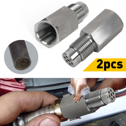 2Pcs Car Oxygen O2 02 Sensor Spacer Catalytic Converter Fix Check Engine Adapter