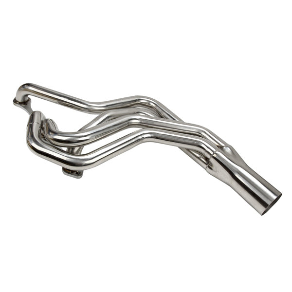 Small Block Chevy street stock headers for 1972-1987 Malibu; Monte Carlo; Grand Prix; Cutlass and Regal. Also fits a 1970-1981 Camaro 28166