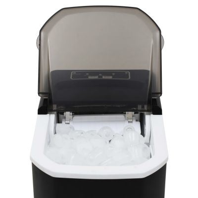 Portable Ice Maker Machine for Countertop, Ice Cubes Ready in 6 Mins, Make15 kg Ice in 24 Hrs with LED Display Perfect for Parties Mixed Drinks, Electric Ice Maker 1.4 L with Ice Scoop and Basket