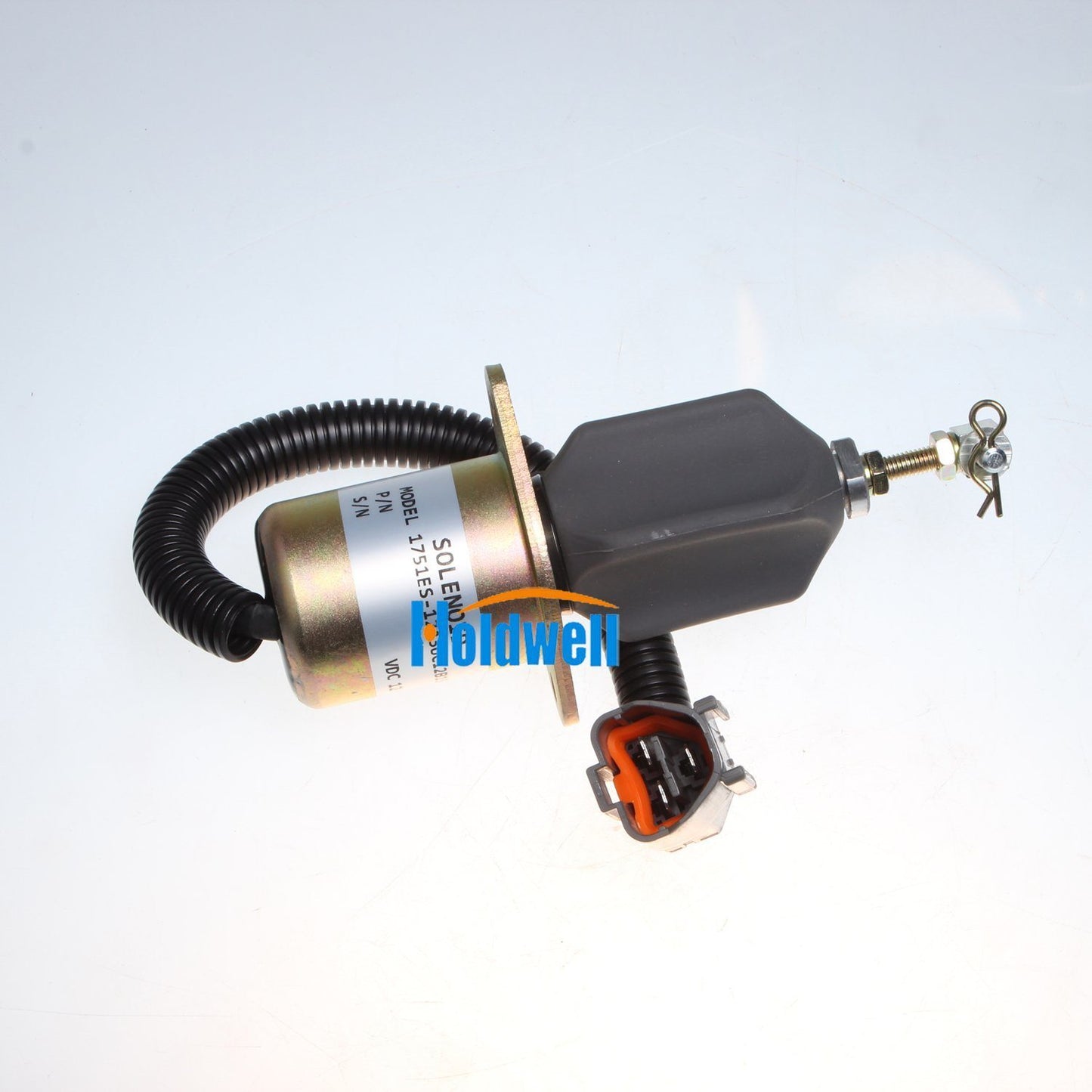 Holdwell Fuel Solenoid 1751ES-12A3UC12B1S Fit for Hyundai Excavator R60-5 Yanmar Engine