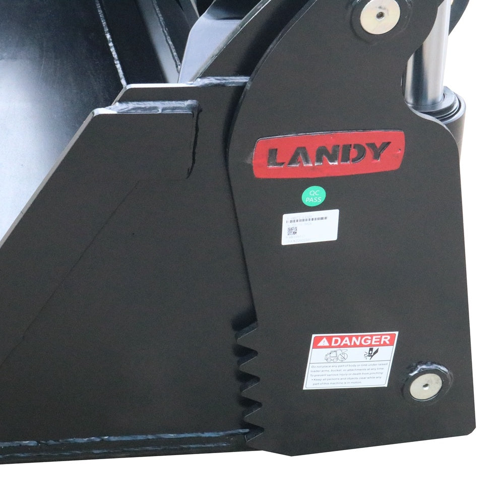 Landy Industries 78" 4 in 1 Combo/Multi Purpose Bucket Skid Steer Quick Tach