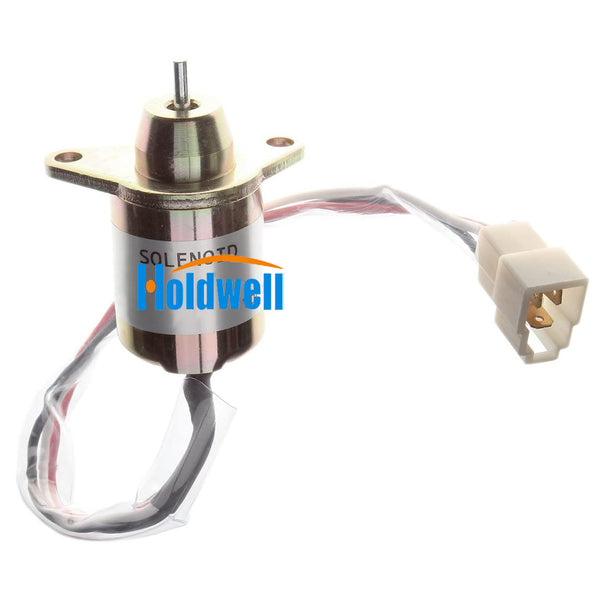 Holdwell Fuel Stop Solenoid 119285-66500 for Takeuchi TB014 Yanmar 3D72N Engine