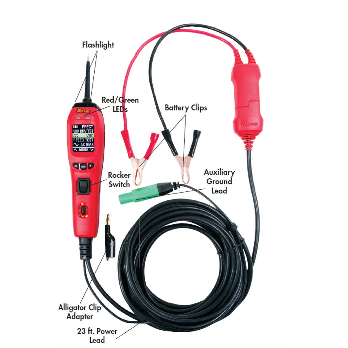 Car Diagnostic Test Tool Digital Volt Meter ACDC Current Resistance Circuit and Fuel Injector Tester