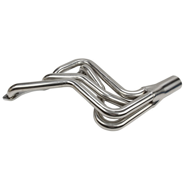 Small Block Chevy street stock headers for 1972-1987 Malibu; Monte Carlo; Grand Prix; Cutlass and Regal. Also fits a 1970-1981 Camaro 28166