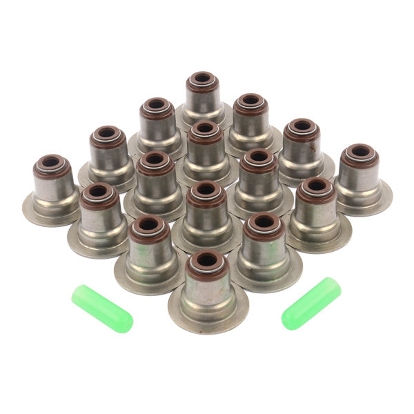 16Pcs FKM Valve Seals .313 x .500 Metal Clad For GM LS1 LS3 LS6 4.8L 5.3L 6.0L 6.2L