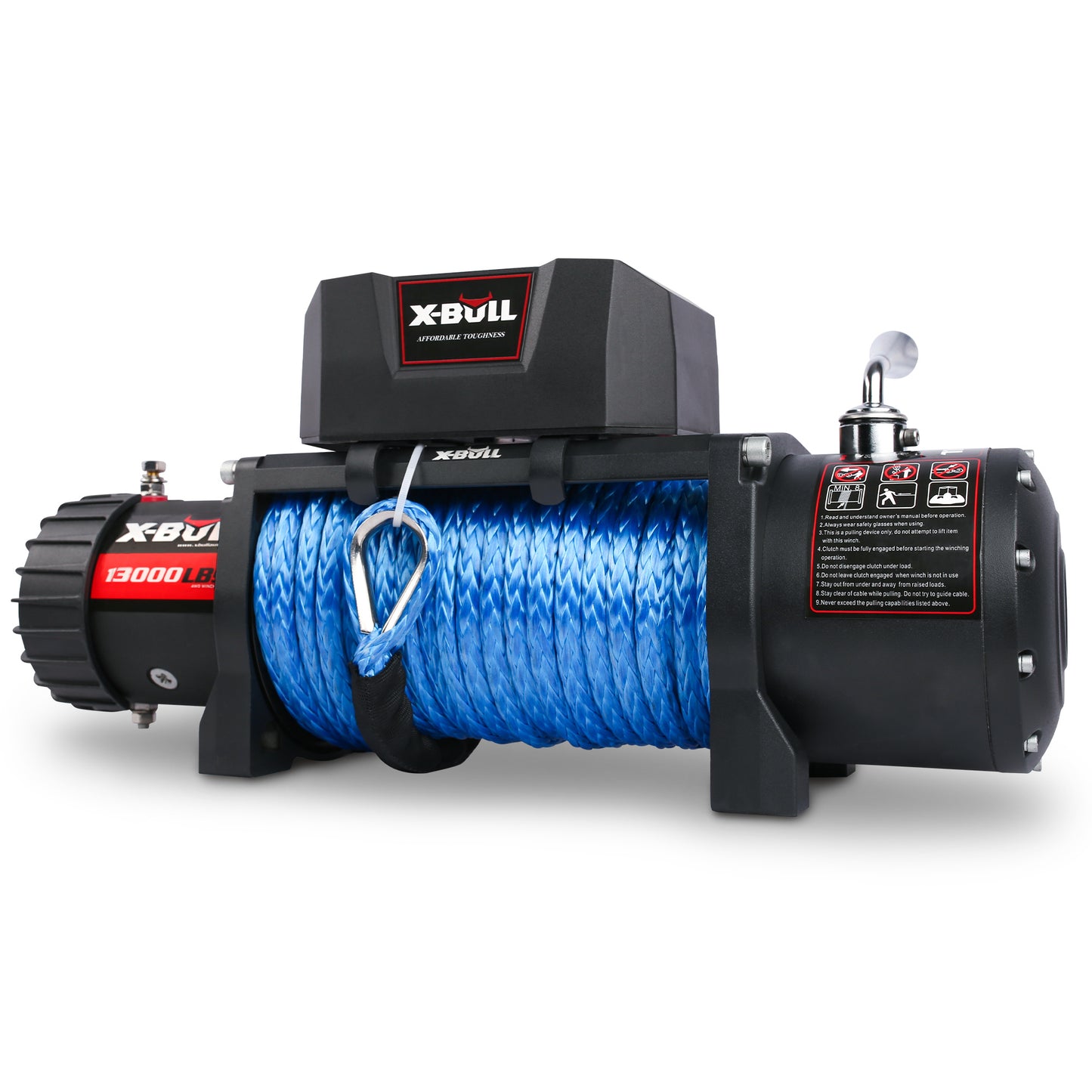 X-BULL Synthetic Rope Winch-13000 lb. Load Capacity