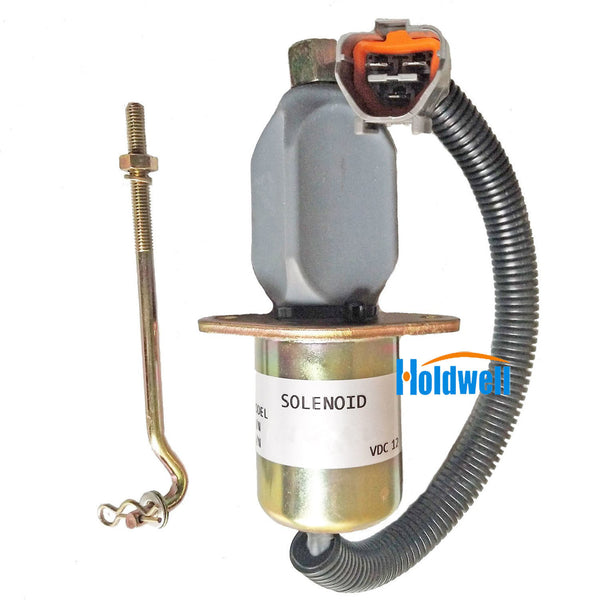 Holdwell Stop Solenoid 32A87-15100 for ECOMAT Shovel Mitsubishi S4S-Z1DT61ES 12V