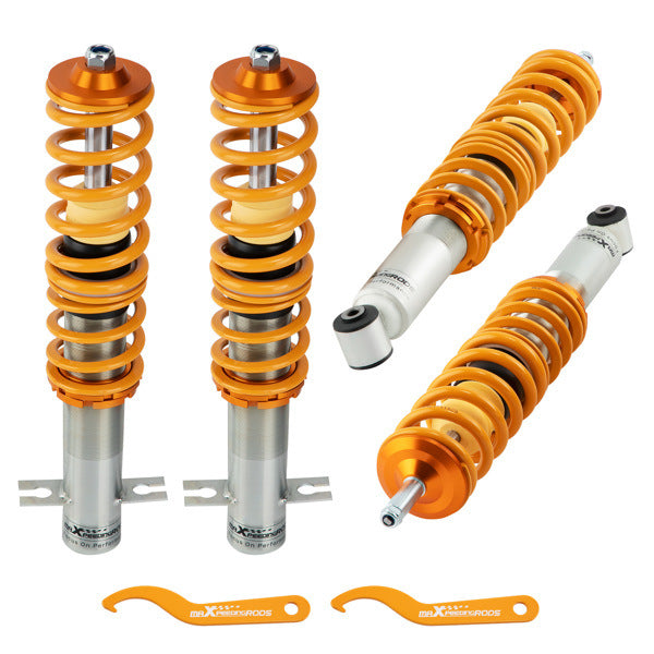 4pcs Coilover Suspension Shocks Kit for VW Golf MK1 1975-1994 Jetta/Pickup MK1 1980-1984