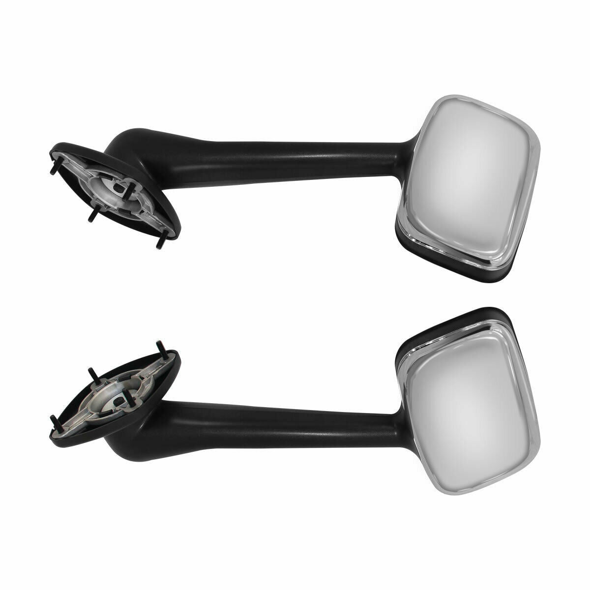 LEAVAN Chrome Hood Mirrors Set Left & Right LH+RH for 2008-2018 Freightliner Cascadia