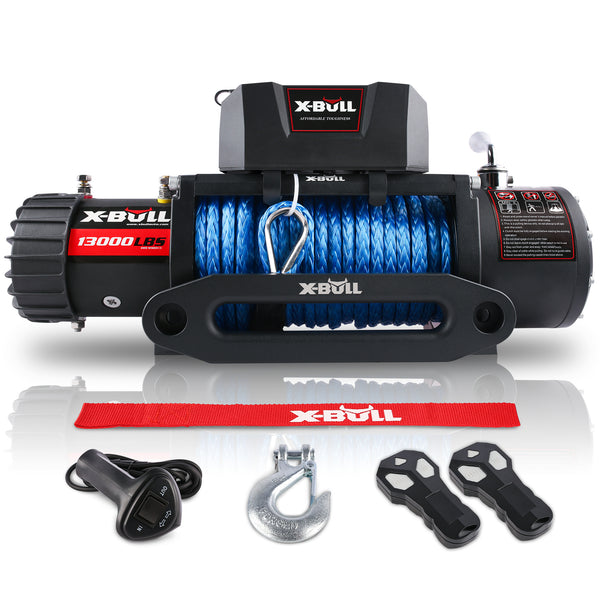 X-BULL Synthetic Rope Winch-13000 lb. Load Capacity