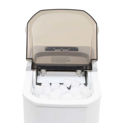 Portable Ice Maker Machine for Countertop, Ice Cubes Ready in 6 Mins, Make15 kg Ice in 24 Hrs with LED Display Perfect for Parties Mixed Drinks, Electric Ice Maker 1.4 L with Ice Scoop and Basket