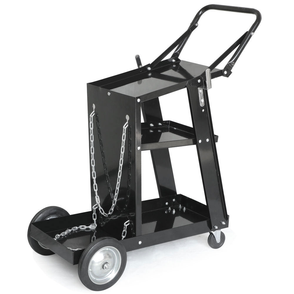 Professional Welding Cart Plasma Cutting Machine without Drawer Black