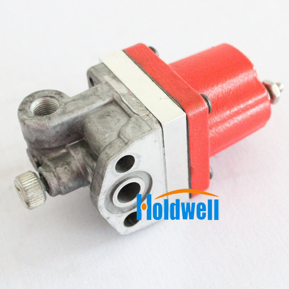 Holdwell Shutoff Stop Solenoid Valve 3018453 for Cummins NT855 Engine 24V Two Spade