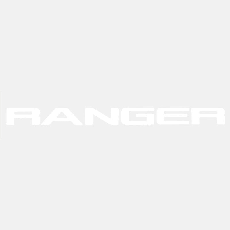 For Ford Ranger 2015-2020 Grille Top Logo Letter Grill RANGER 3D Emblem Original Size ABS Sticker With Glue Chromium Styling