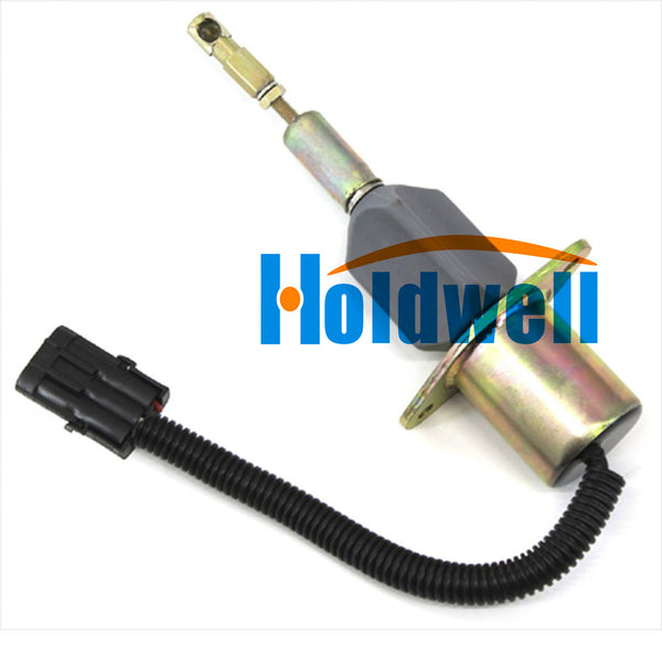 Holdwell Fuel Shutoff Solenoid 3928161 SA-4293-24 for Cummins Komatsu Excavator 24V