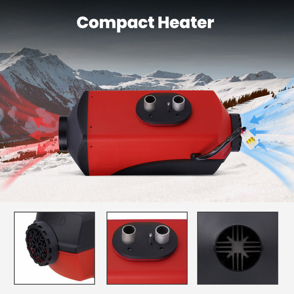 12V 5KW LCD Monitor Air Diesel Fuel Heater 5000W for Car Trucks Motor-Homes