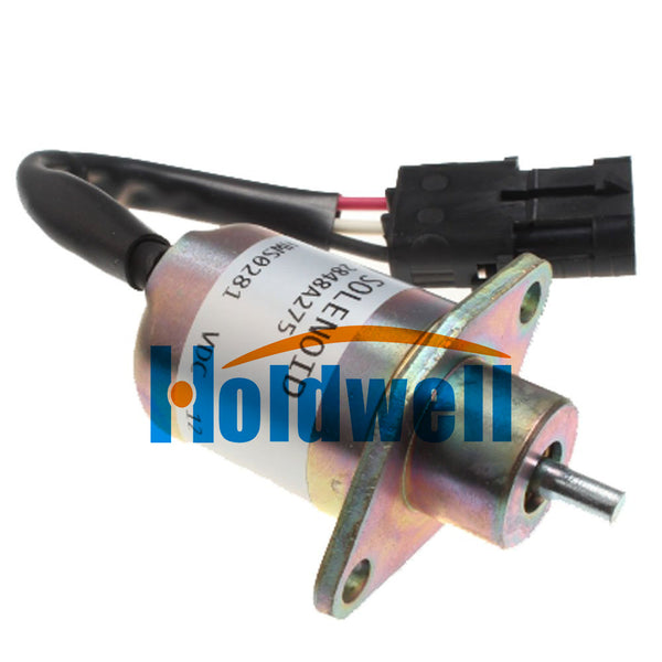 Holdwell Stop Solenoid 2848A271 2848A275 2848A279 for Perkins Hyster UB704 Fuel Shutoff Solenoid 12Vdc