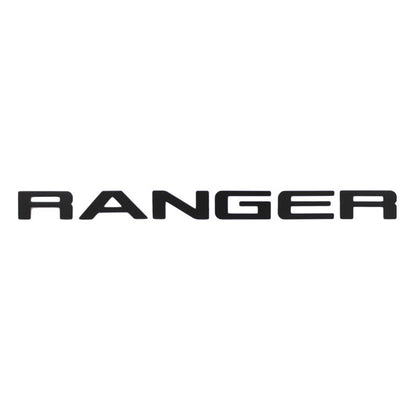 For Ford Ranger 2015-2020 Grille Top Logo Letter Grill RANGER 3D Emblem Original Size ABS Sticker With Glue Chromium Styling