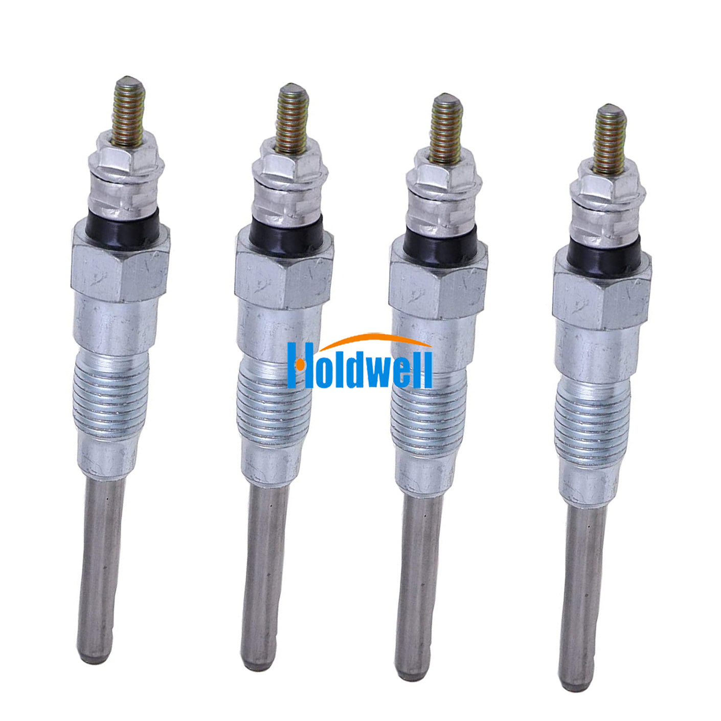 Holdwell 4 pcs Glow Plug 6655233 19077-65513 19077-65510 for Bobcat Skid Steer Loader 334 753 773 763 7753 S160 S175 S185 S150 B330 BL370 645 743 S150 Kubota V2203 Scat Track 1300C 1300D 1500C 1500D