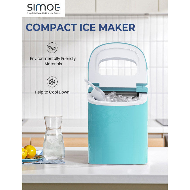 Mini Portable Electric Ice Maker Machine with Ice Scoop