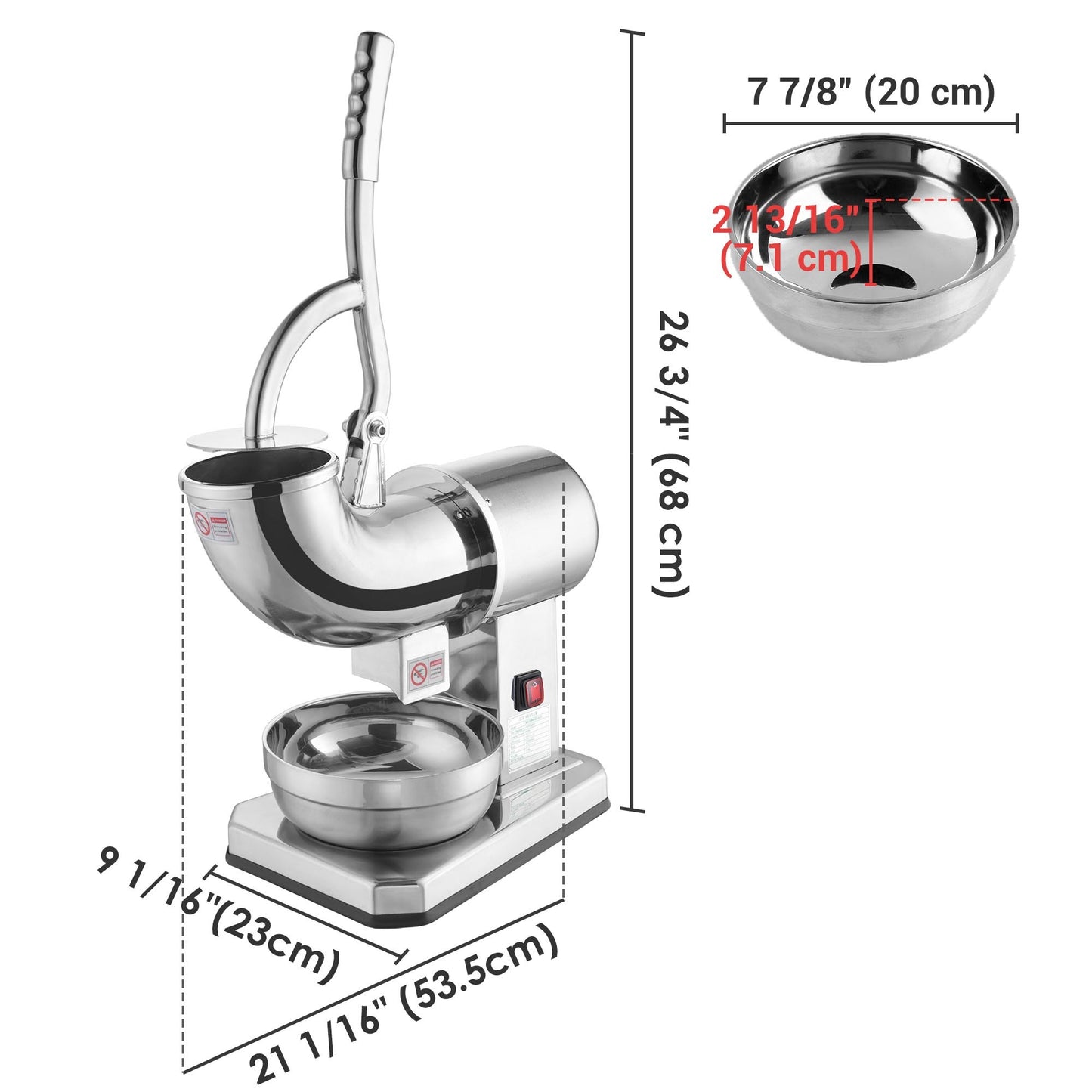 stainless steel ice crusher