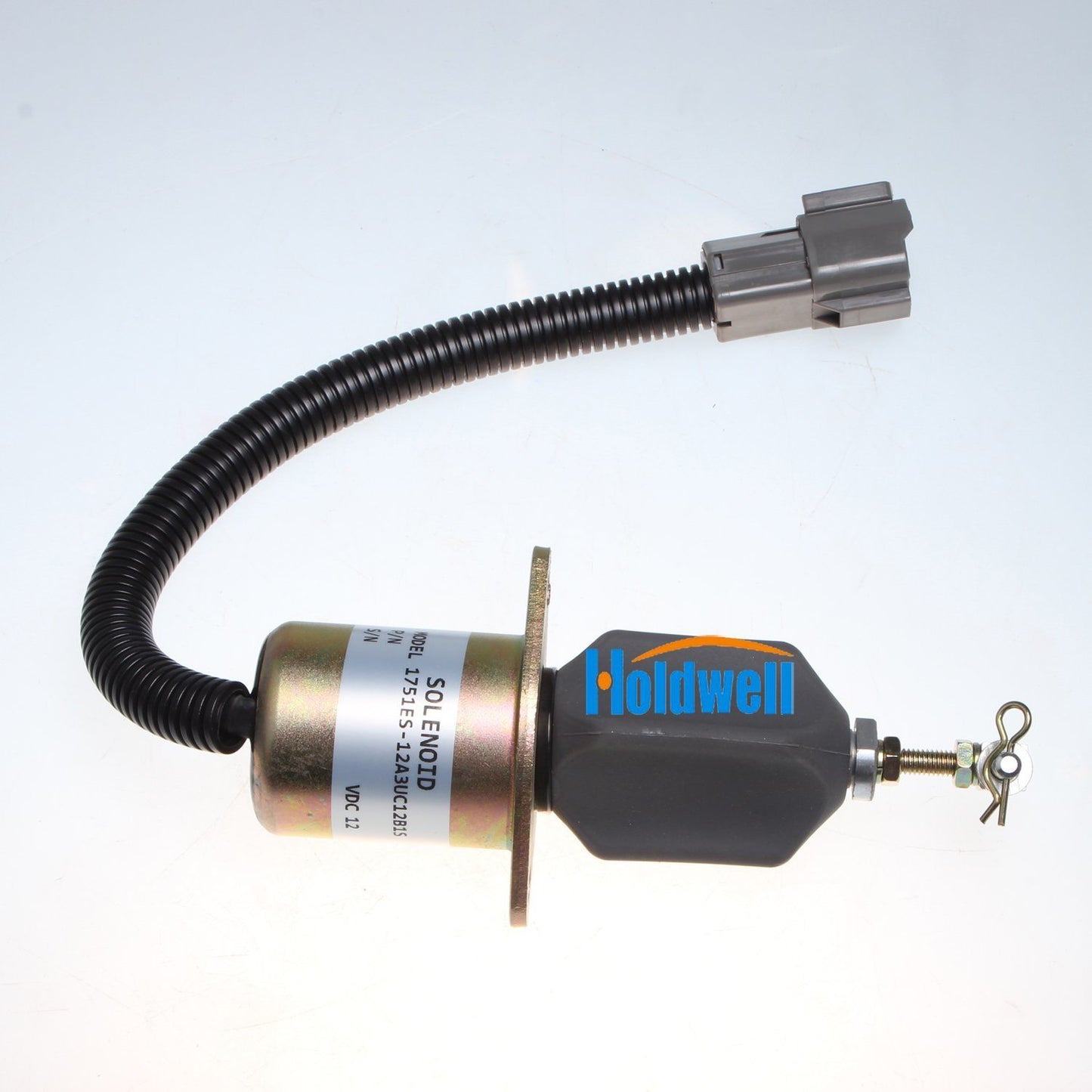 Holdwell Fuel Solenoid 1751ES-12A3UC12B1S Fit for Hyundai Excavator R60-5 Yanmar Engine