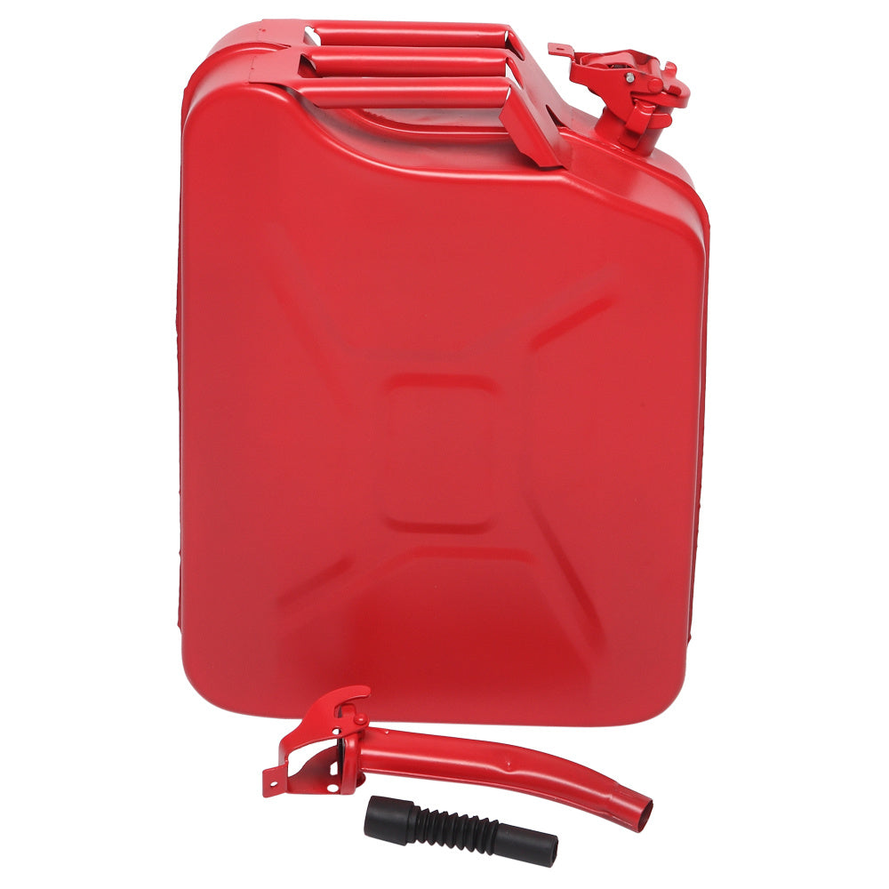 20L US Standard Cold-rolled Plate Petrol Diesel Can Gasoline Bucket with Oil Pipe Red