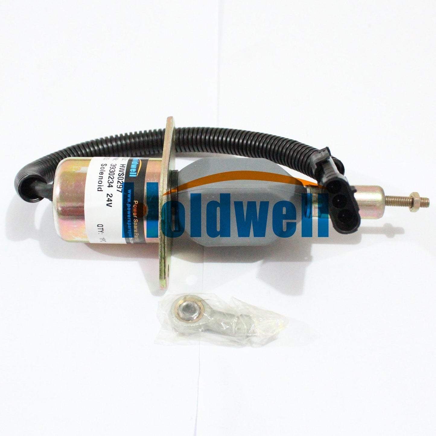 Holdwell Fuel Shutdown Solenoid 3930234 SA-4335-24 for Cummins 6CT 8.3L 24Vdc