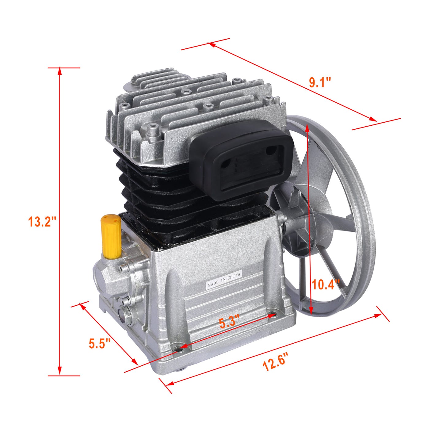 3HP Air Compressor Head Pump 2.2KW Air Compressor Pump Head ALUMINIUM Piston Style 115PSI