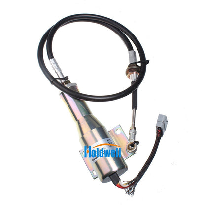 Holdwell Stop Solenoid VOE 11110030 VOE11110030 for Volvo Wheel Loaders L120C L90C L70C L220D L70D L90D L120D L150D L180D L180DHL L330D L150C L180C L330C 24V