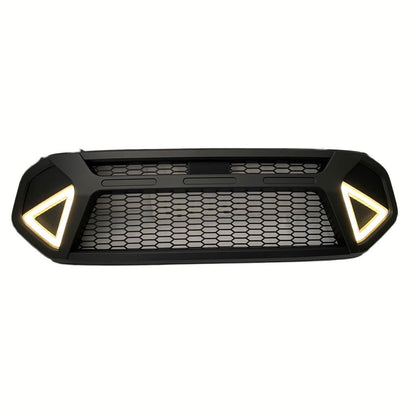 Raptor Style Black Front Grille Fit For Ranger XLT 2019 With LED Lights Grill