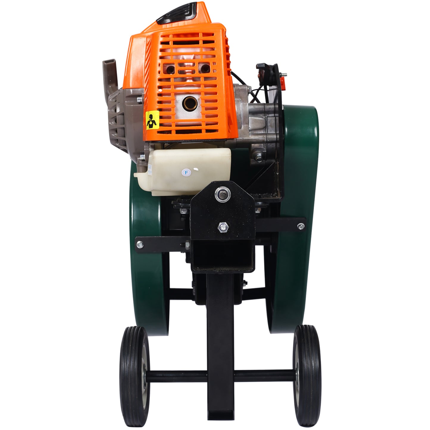 Double Flywheel Electric Log Splitter 7-Ton Compact Horizontal Gas Log Splitter with Auto Return 20in; portable 63cc engine firewood splitting forestry harvesting