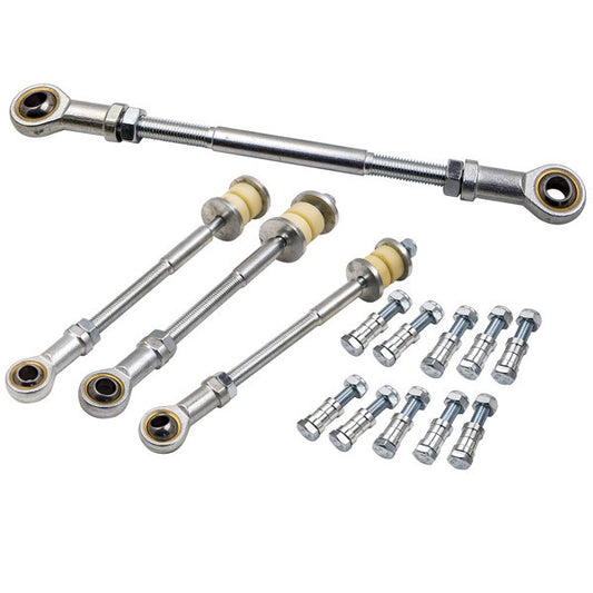 4 Front & Rear Adjustable Sway Bar Link Kits For Nissan Patrol GU Y61 2"-8" Lift