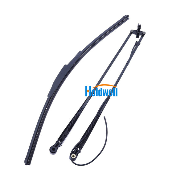 Holdwelll Wiper Arm Blade Kit 47778552 47405956 for Case SR130 SR150 SR160 SR175 SR200 SR210 SR220 SR240 SR250 SR270 TR270 TR310