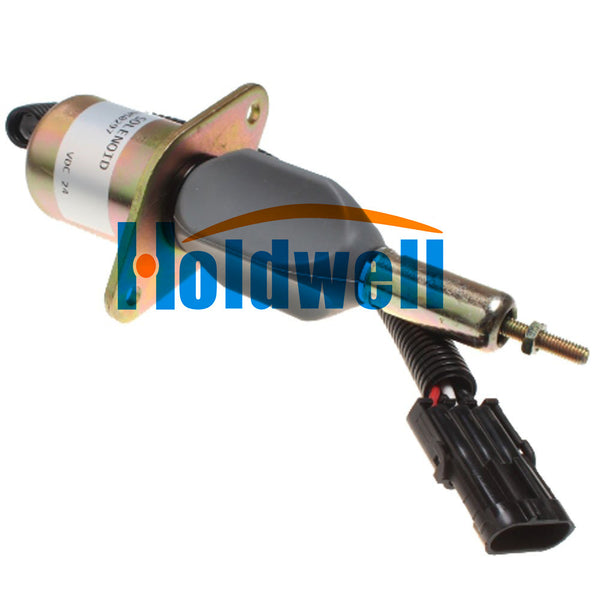 Holdwell Fuel Shutdown Solenoid 3930234 SA-4335-24 for Cummins 6CT 8.3L 24Vdc