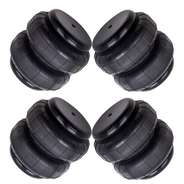 4 Pieces Heavy Duty 2500lb 1/2NPT Double Bellow Air Suspension Bag Air Spring bags