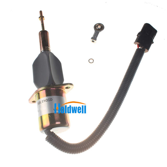 Holdwell Fuel ShutOff Solenoid Valve RE55415 for John Deere 4555 4755 4955 7600 7700 7800 Tractor 6076 7.6 8.1L Engine