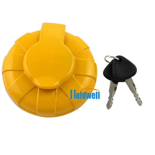 Holdwell 14528922 14639653 Fuel Cap W/2 Keys for Volvo EC55B EW55B EC55 EW55 EC140 KEC150