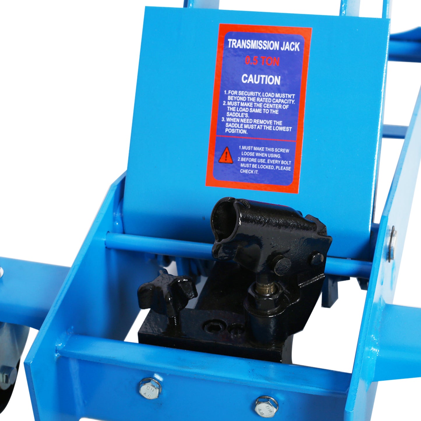 Hydraulic transmission service jack; flloor jack 1/2ton capacity 1000lb; low profile blue