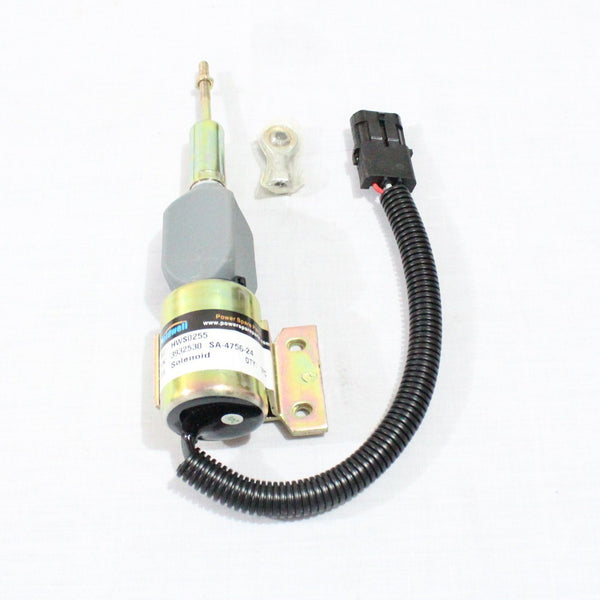 Holdwell Diesel Shut Off Solenoid 3932530 SA-4756-24 for Cummins 5.9L 6BT Excavator 24VDC