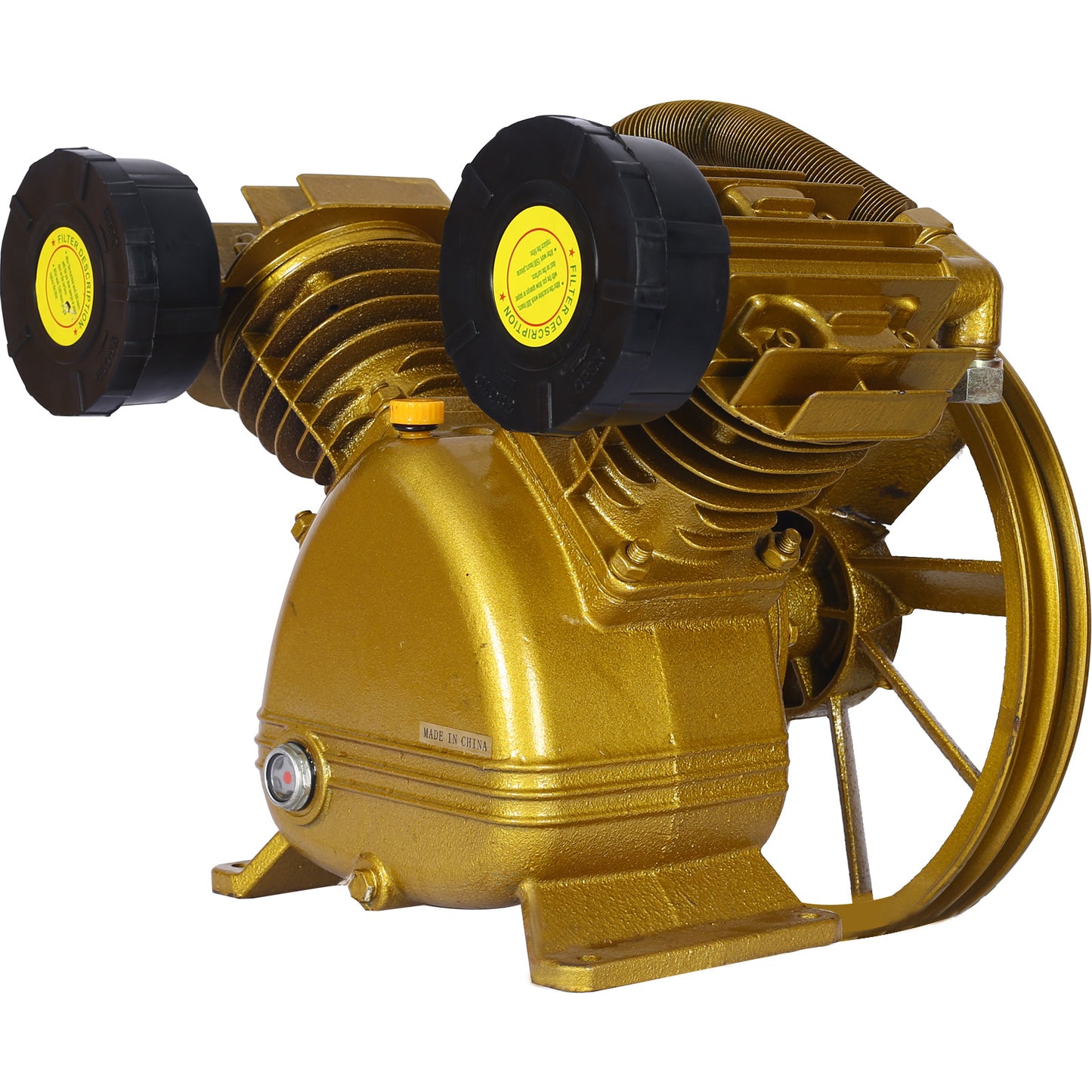 5.5HP Air Compressor Pump Head 21CFM ; 115 PSI V-Type Dual-Cylinder Air Compressor Pump Head 2PISTON