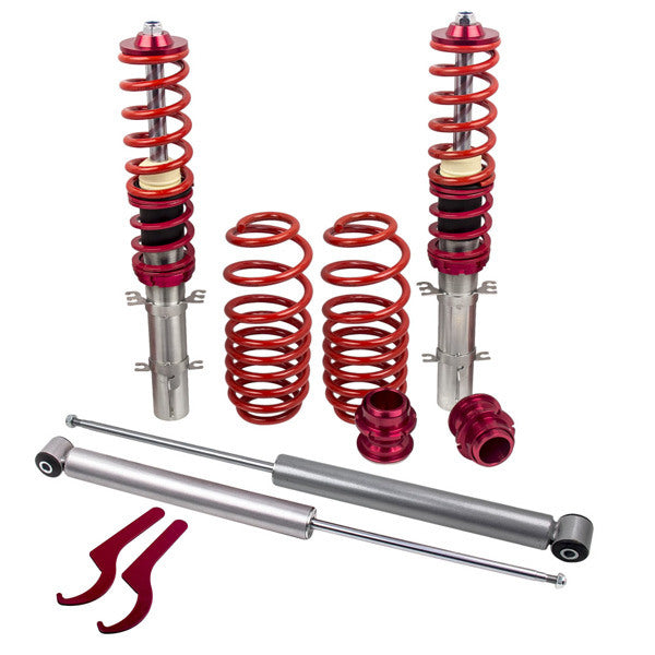 Adj. Height Coilovers Kit for VW Golf MK4 2WD only A4 1998-2005 Coil Springs