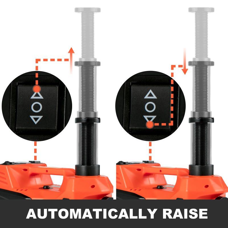 Portable Outdoor Travel Car Repair 12V DC Electric Hydraulic Jack 3 Ton(6600 lbs) Automotive Electric Scissor Car Jack