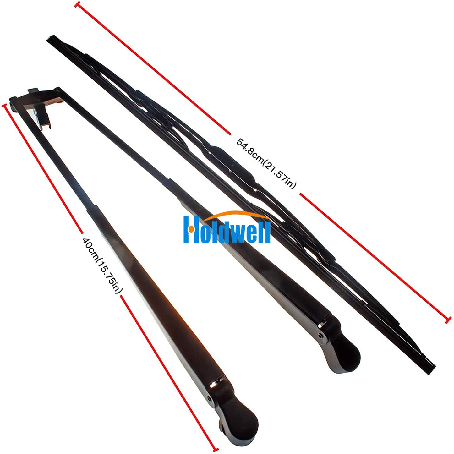 Holdwell Windshield Wiper Arm & Blade 7188371 7188372 for Bobcat Loader 751 753 763 863 864 873 883 963 S100 S130 S150 S160 S175 S205 S220 S250 S300 S330 T110 T140 T180 T190 T200 T250 T300 T320