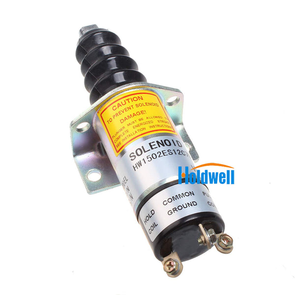 Holdwell Fuel Shut off Solenoid 1502ES-12C7U1B2S1 for Woodward 1500-1004 12V 1502ES