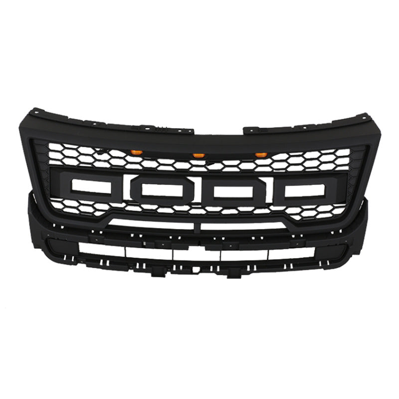 Black Front Grill Grille Fit for Ford Explorer 2016 2017 2018 Front Bumper Grill