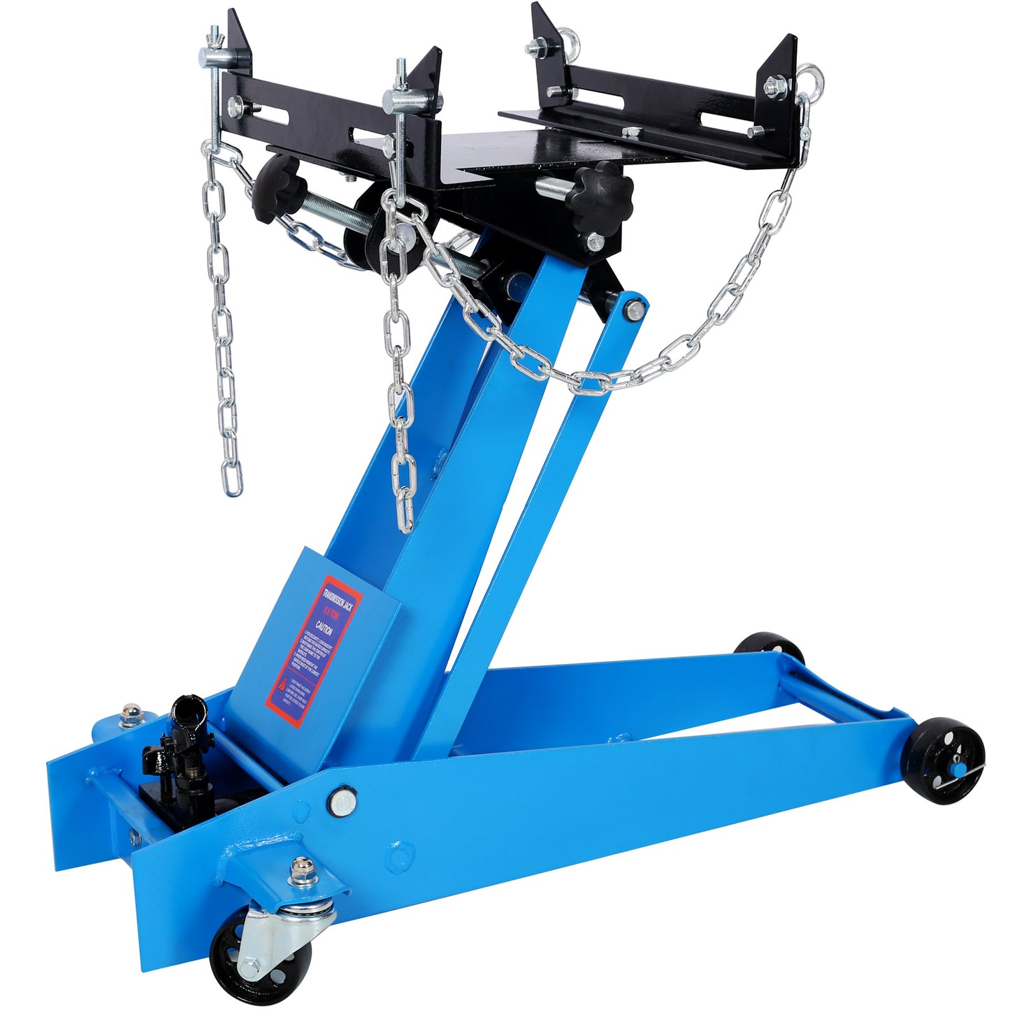 Hydraulic transmission service jack; flloor jack 1/2ton capacity 1000lb; low profile blue