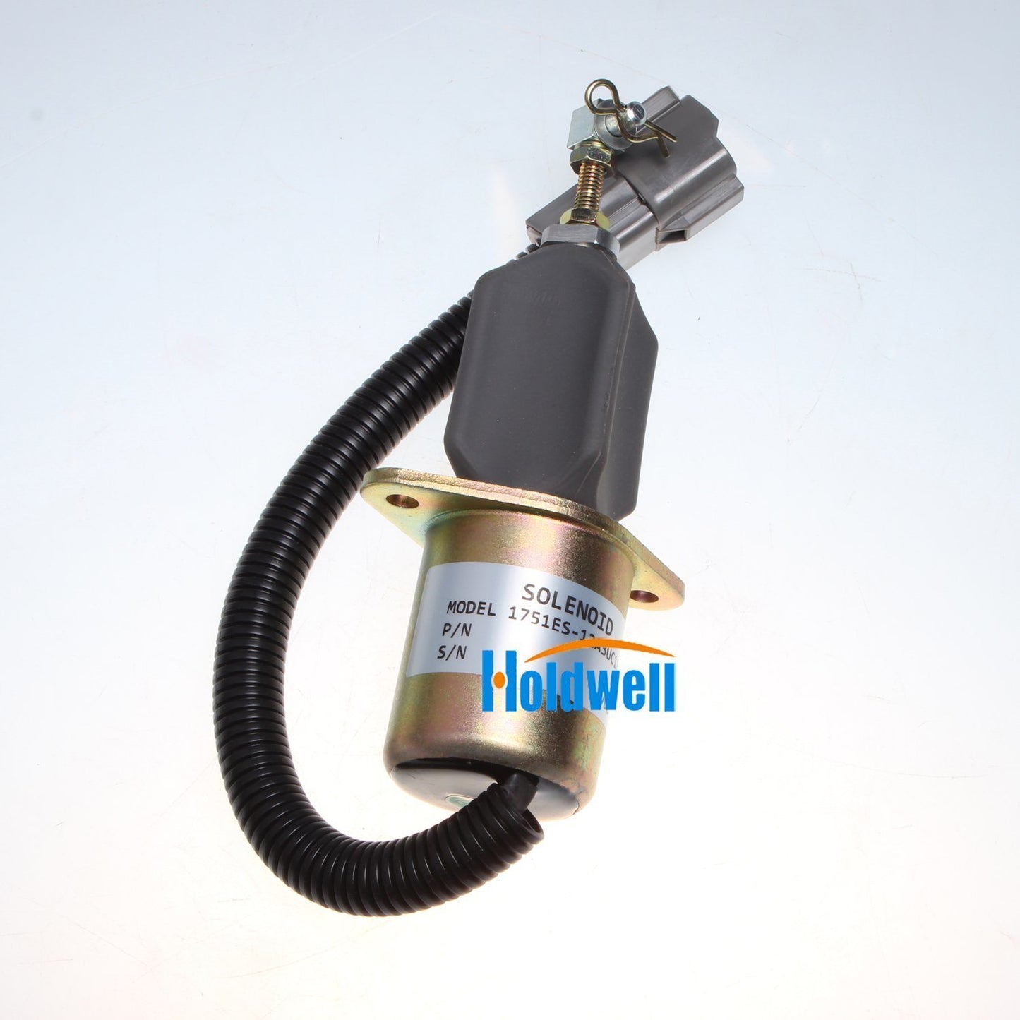 Holdwell Fuel Solenoid 1751ES-12A3UC12B1S Fit for Hyundai Excavator R60-5 Yanmar Engine